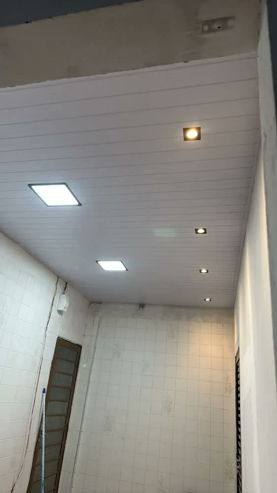 foto de Kit 10 Spot LED Embutir Quadrado MGC 5W Preto Luz Branco Frio 6500K
