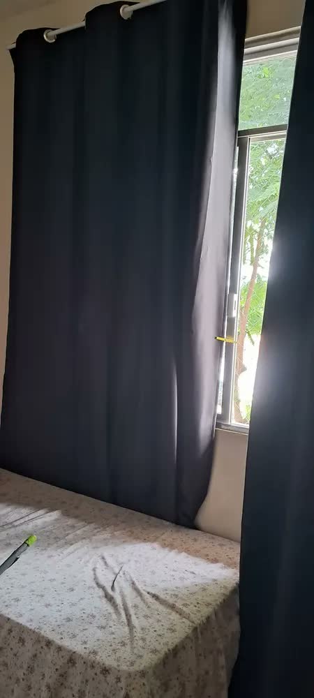 foto de Cortina Blackout Em Tecido 4,00x2,80 Corta Luz Cor Gelo