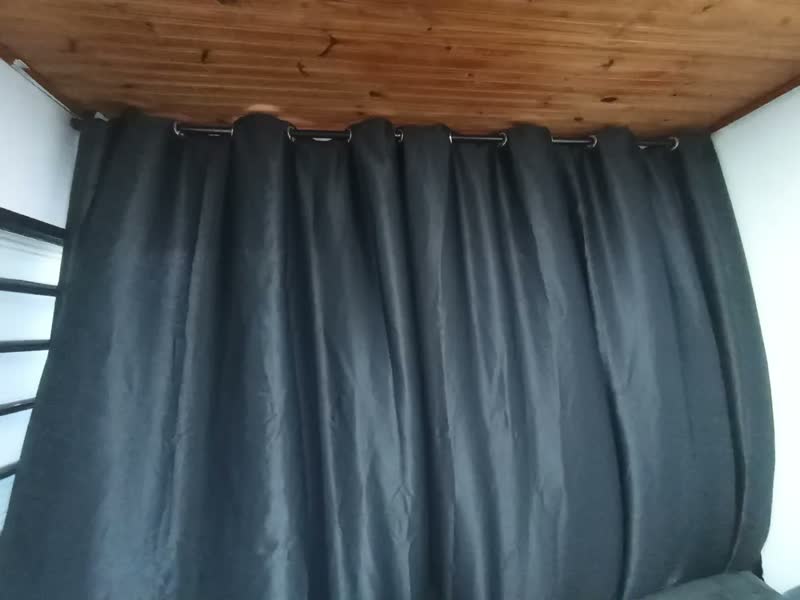 foto de Cortina Blackout Em Tecido 4,00x2,80 Corta Luz Cor Gelo