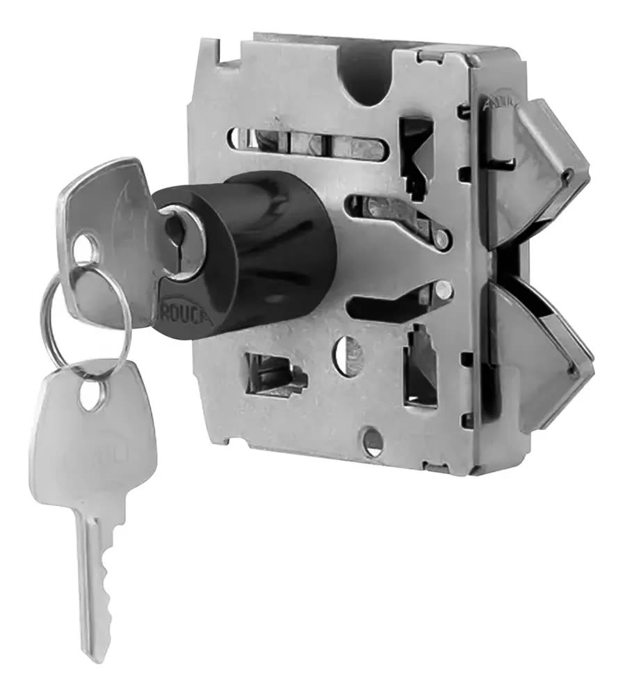 Fechadura Para Porta De Vidro Cor Preto