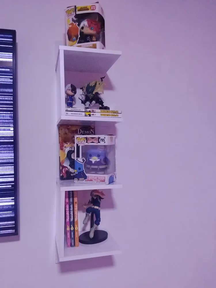 foto de Prateleira Estante Livros Nicho De Canto Reto Para Quarto