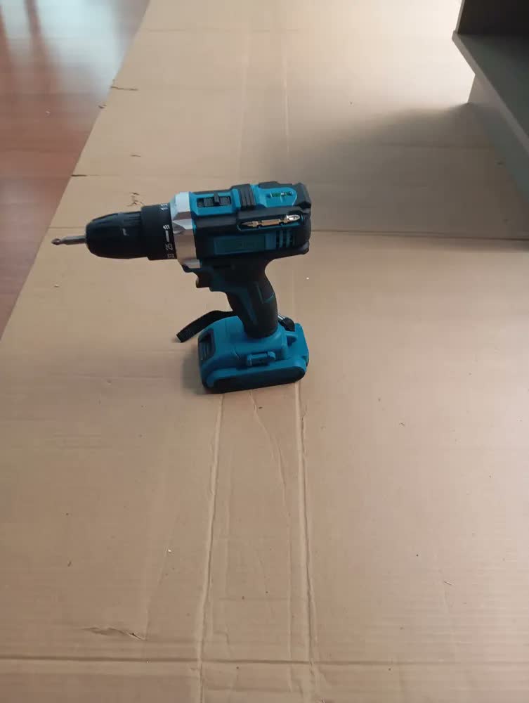 foto de Furadeira Parafusadeira 48v Max 2 Baterias De Lítio Sem Fio