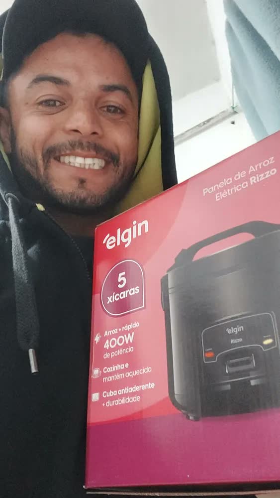 foto de Panela Elétrica De Arroz Rizzo Elgin 5 Xícaras, 400w