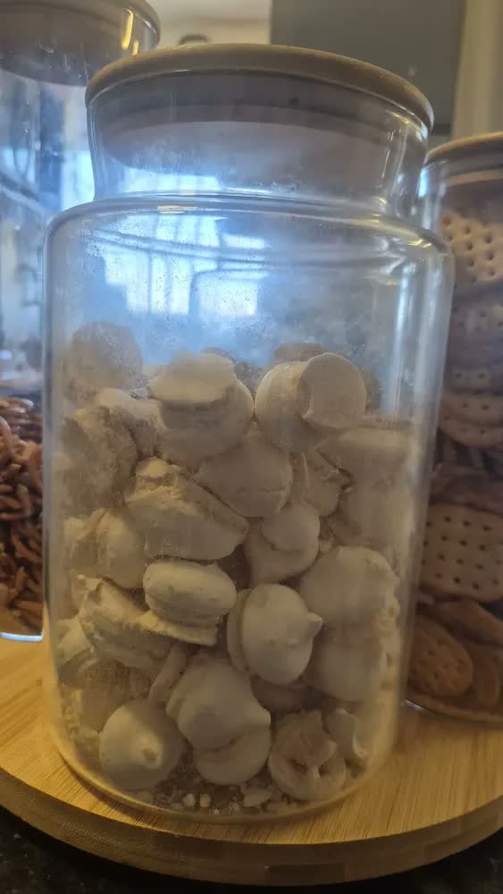 foto de Pote De Vidro Grande 3 Litros Tampa Bambu Biscoito Bolacha Cor Transparente