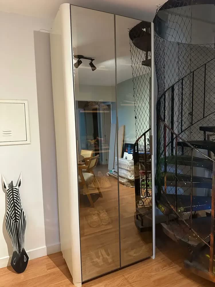 foto de Sapateira 1 Porta Espelhada Gold 100% Mdf Wt
