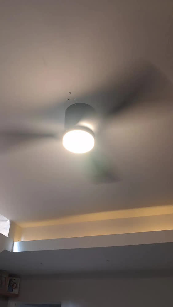 foto de Ventilador De Teto 42'' Silencioso Com Lâmpada Controle 3pás