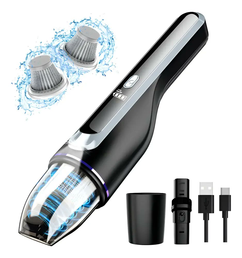 Aspirador Portátil Sem Fio para Carro Drecell de 80W com Motor sem Escova e Filtro HEPA