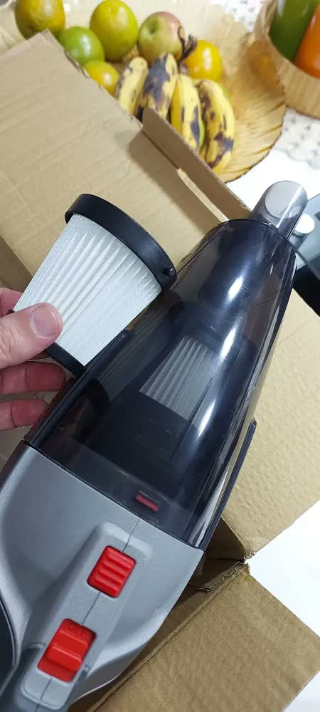 foto de Aspirador De Pó Sem Fio Portátil Super Tork 110w De Mão 2em1 Bateria 20 Cinza