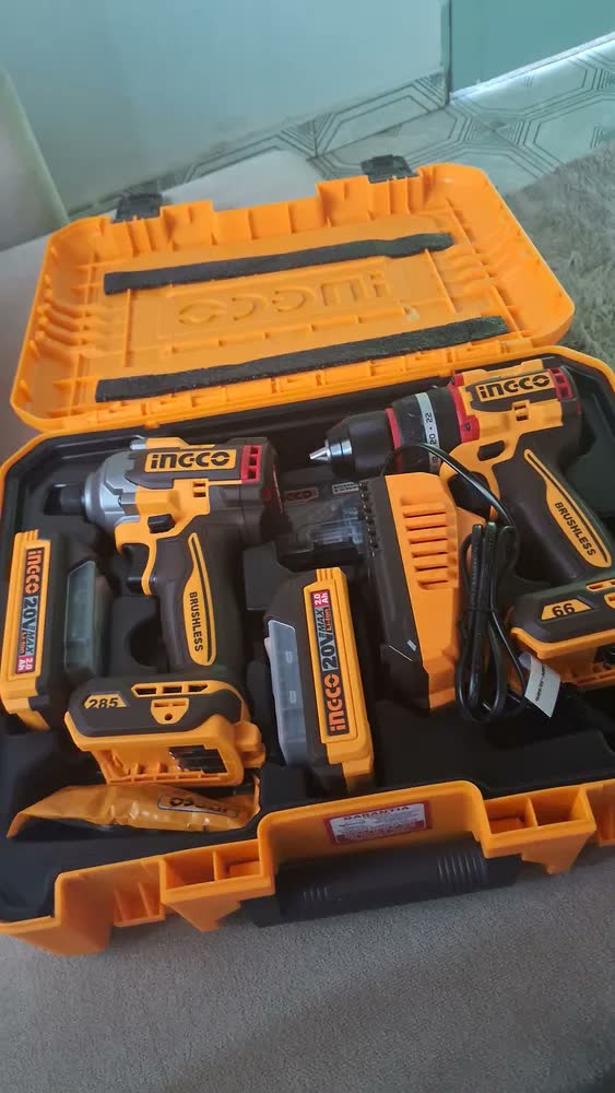 foto de Kit 2x Parafusadeira De Impacto 20v Ckli20277-9 Ingco