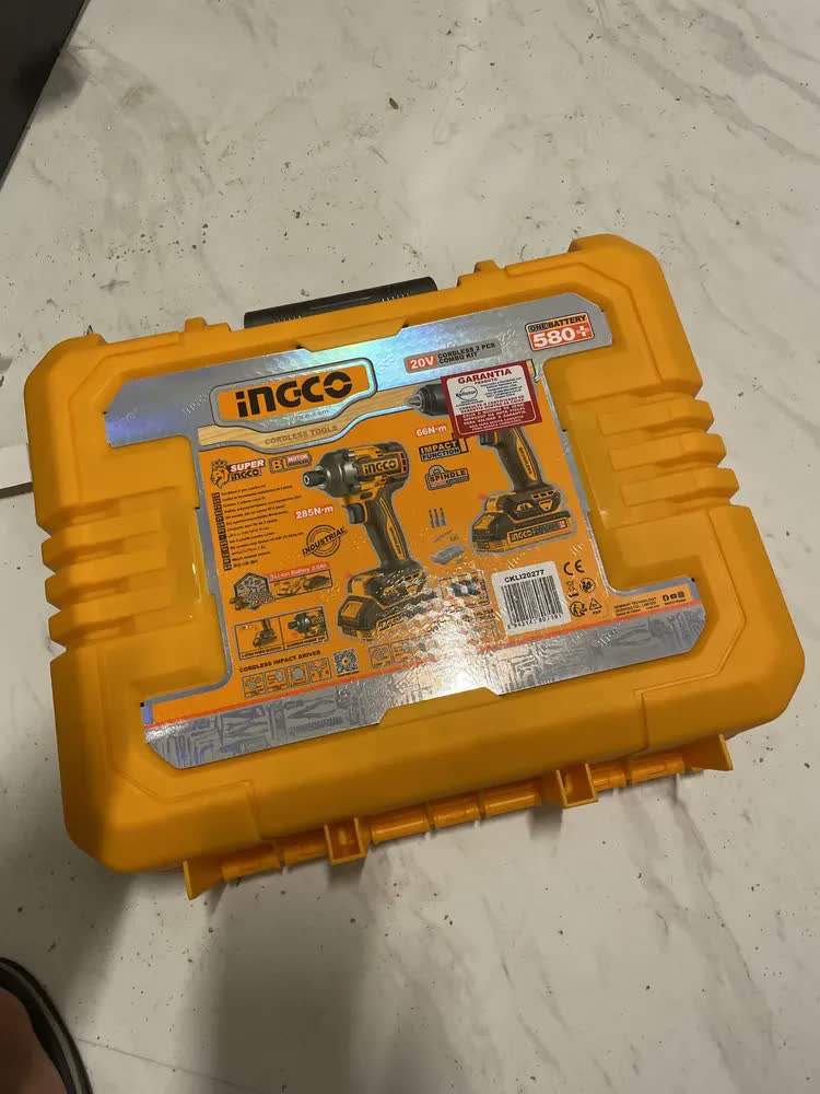 foto de Kit 2x Parafusadeira De Impacto 20v Ckli20277-9 Ingco