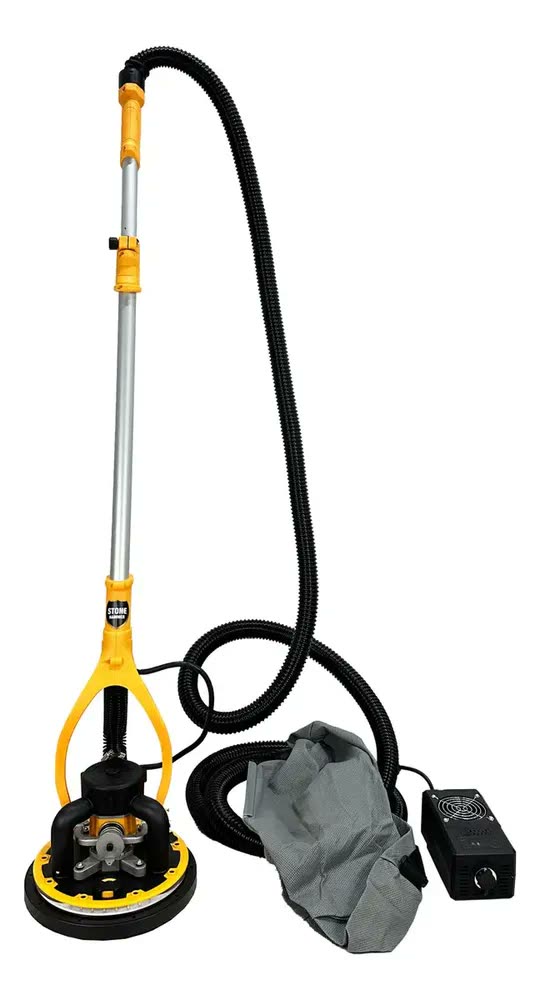 Lixadeira Girafa Stone Hammer 900B Turbo 1200W Parede Teto Amarelo