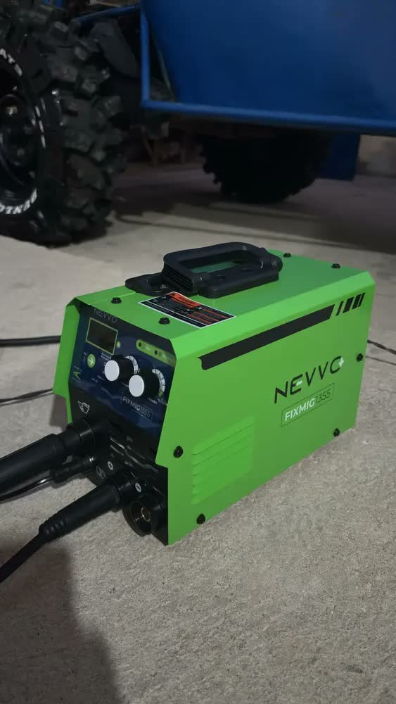 foto de Máquina Inversora de Solda Mig Sem Gás Bivolt 3 Em 1 Mma Tig Nevvo + Arame