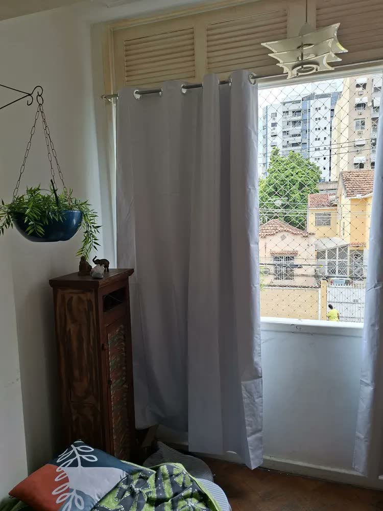 foto de Cortina Blackout 100% Em Tecido + Pvc 4,00m X 2,70m Palha