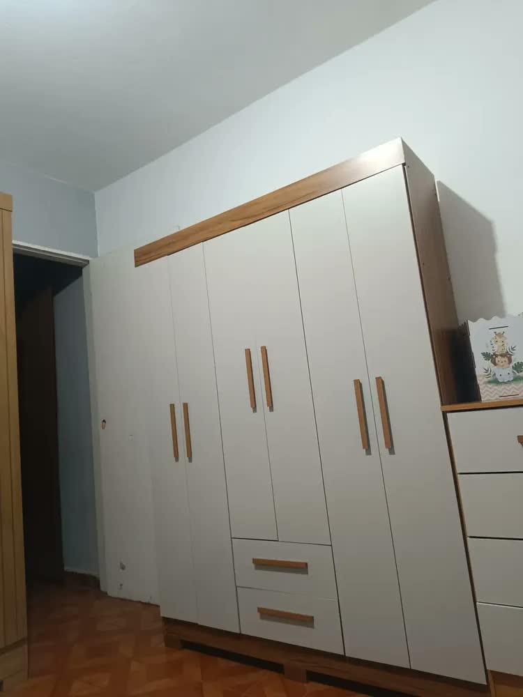 foto de Guarda Roupas Casal 6 Portas 2 Gavetas Libano Notável Cor Madeir/off
