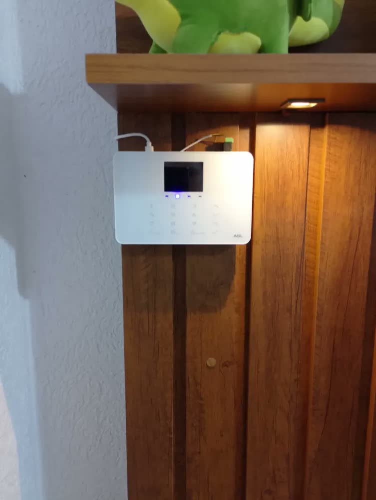 foto de Kit Central De Alarme Sem Fio Izzy Touch Wifi 433mhz Segurança Agl