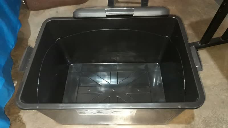 foto de Kit 4 Caixa Organizadora 95 Litros Com Travas Rodinhas Preto