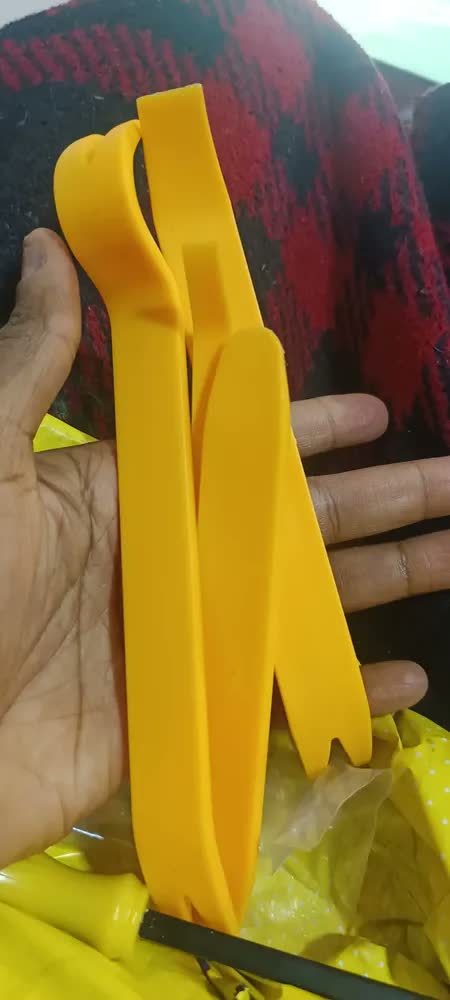foto de Jogo De Espátulas Automotivas Nylon 5 Peças Para Desmontar Painel Metal Show