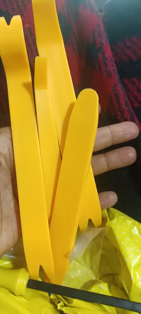foto de Jogo De Espátulas Automotivas Nylon 5 Peças Para Desmontar Painel Metal Show