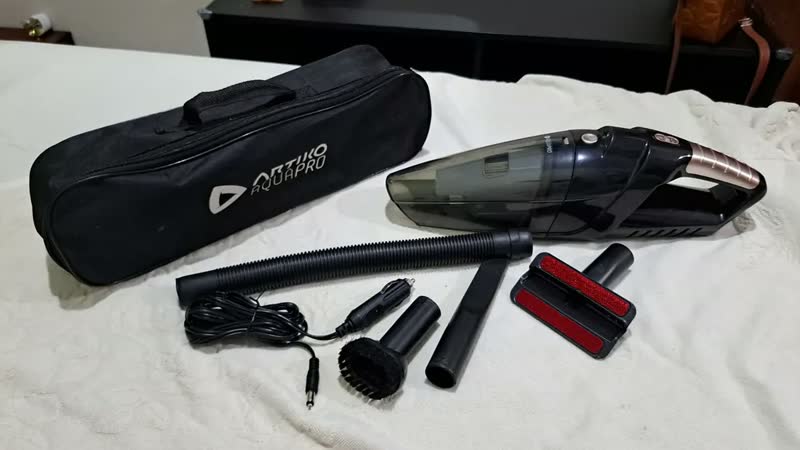 foto de Aspirador De Pó E Água Sem Fio Portátil Automotivo Artiko Aquapro 100w Turbo 12v