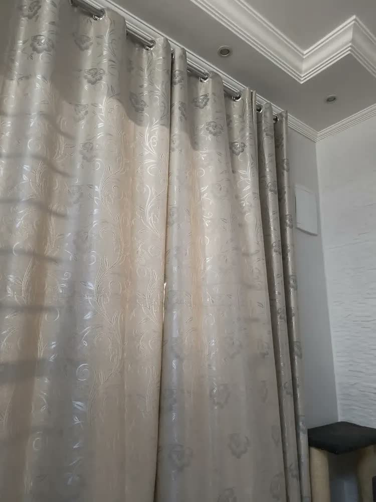foto de Cortina Blackout Flores Tecido Sala Porta Quarto 4,00x2,50 Cor Floral