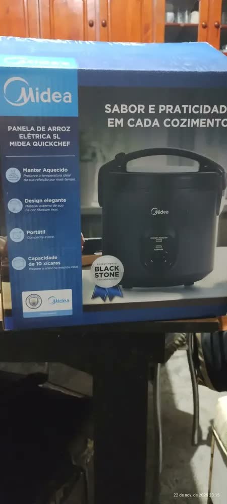 foto de Panela De Arroz Elétrica 5L Midea 7 Xícaras Cozimento A Vapor