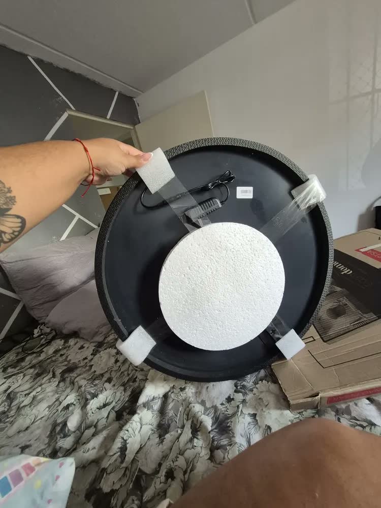 foto de Espelho Redondo Led 60cm Iluminação Moldura Led Frio 6000k Ornamo Decor