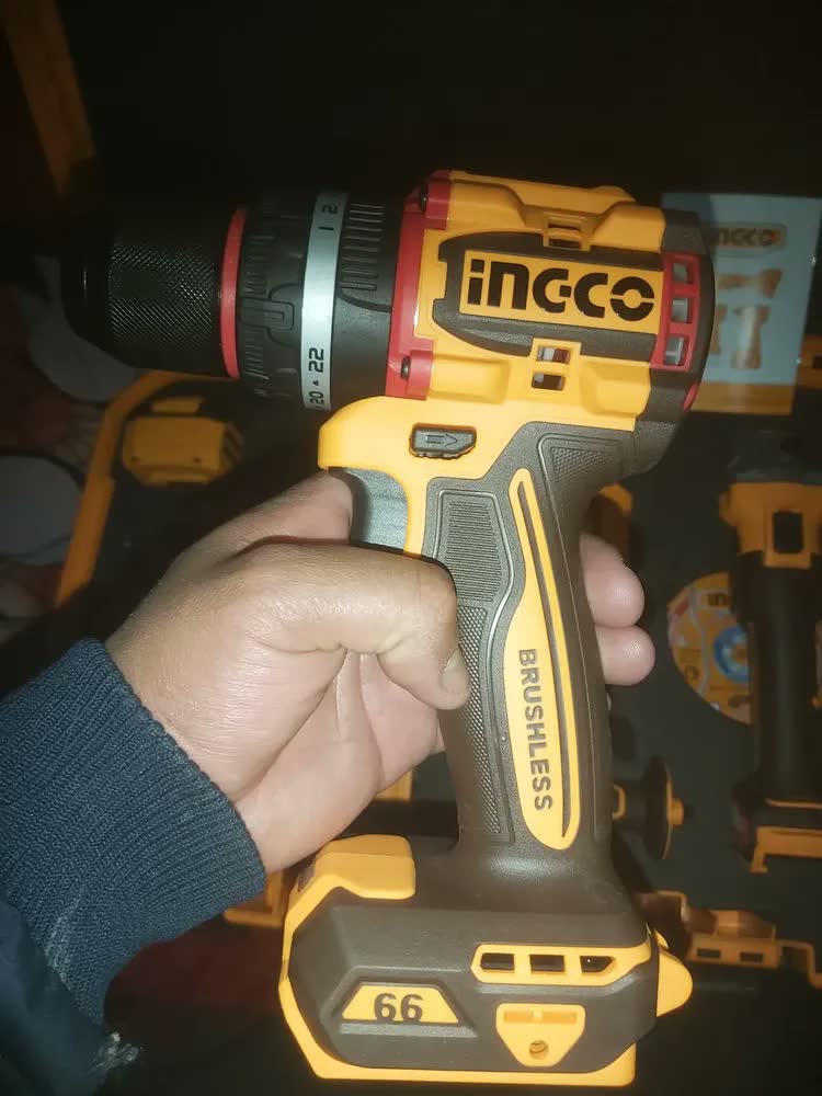 foto de Kit Parafusadeira + Esmerilhadeira + Chave Impacto 20v Ingco
