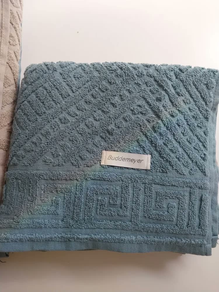 foto de Jogo Toalha Banhão Buddemeyer Olimpo Extra Soft Gigante 4pçs Cor Kaki 1446 Azul 1495 Lisa