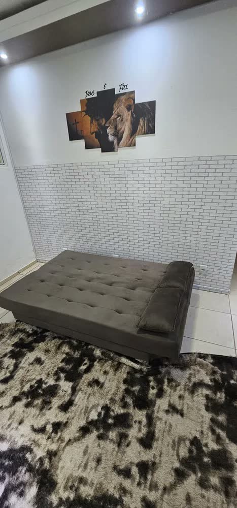 foto de Sofá Cama Reclinável 3 Lugares Moderno Casal Cores Maverick