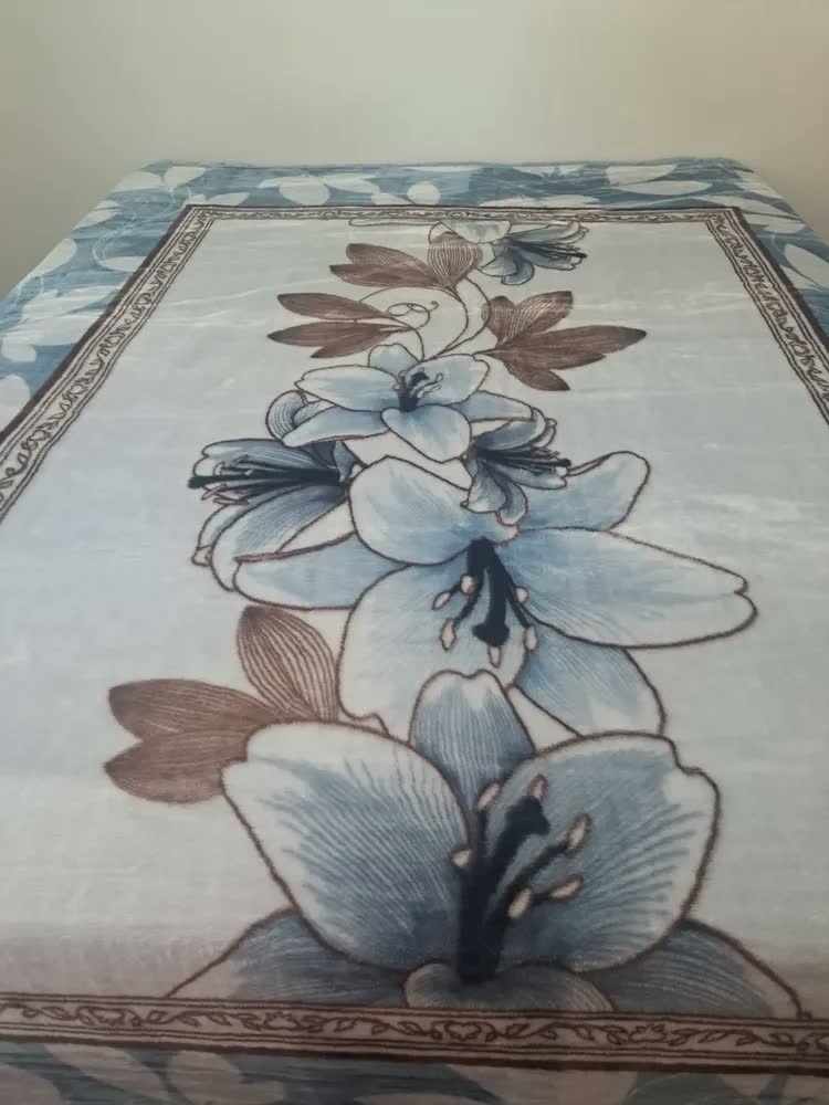 foto de Cobertor De Caixa Raschel Plus Jolitex King Size Estampado Desenho Do Tecido Soprano