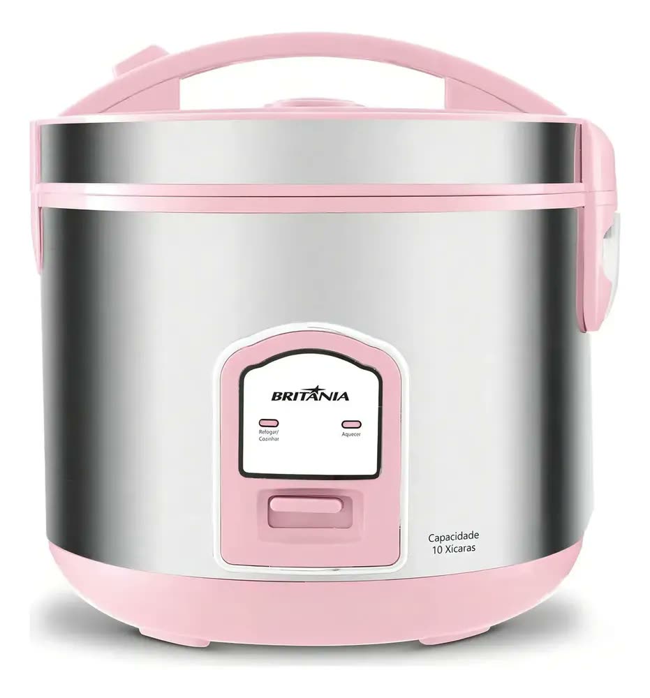 Panela De Arroz Elétrica Britânia Rosa 10 Xícaras Rosa 50