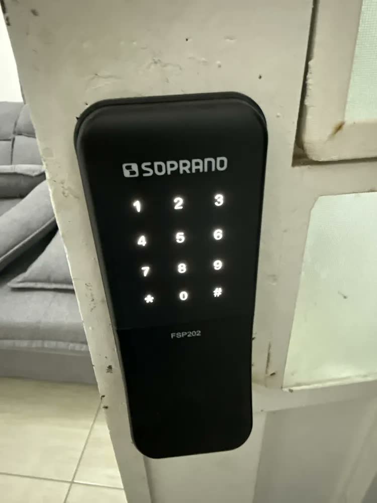 foto de Fechadura Digital De Sobrepor Puxador FSP202 - Soprano