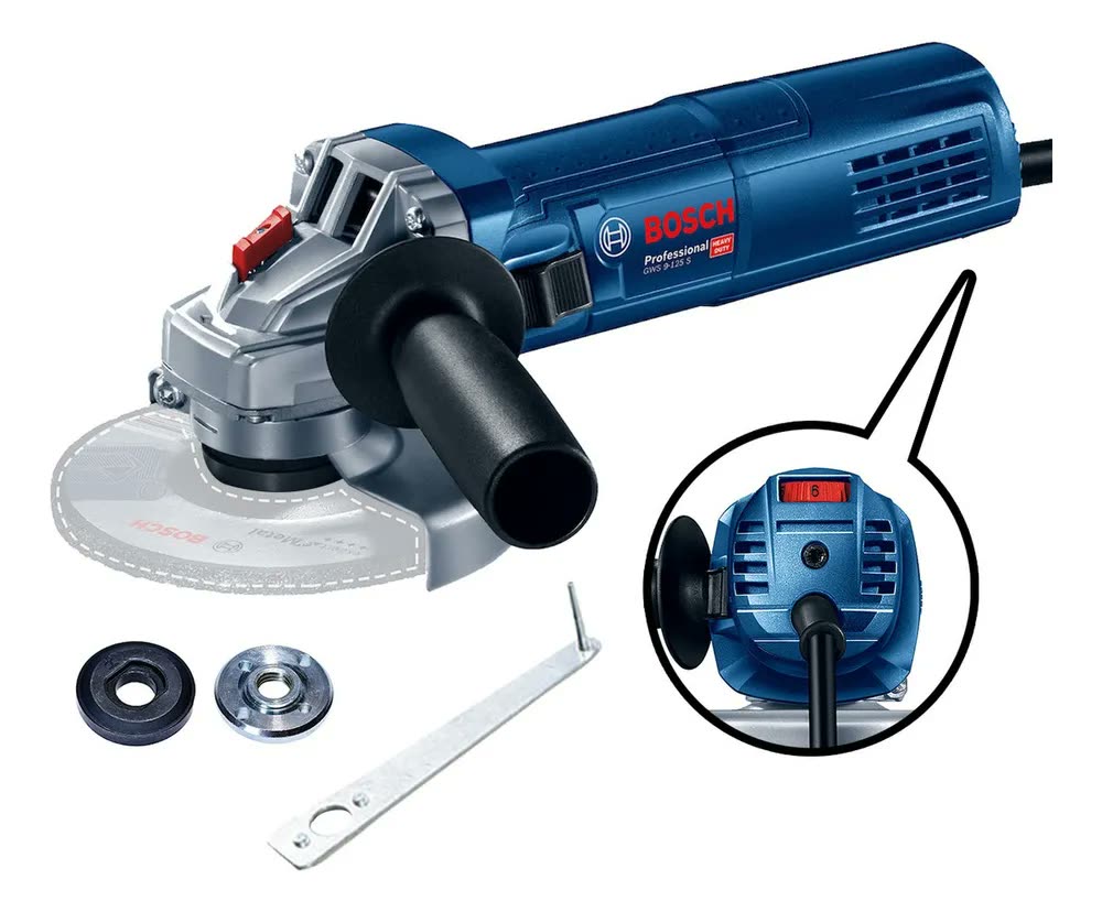 Bosch Heavy Duty GWS 9-125 S 220v