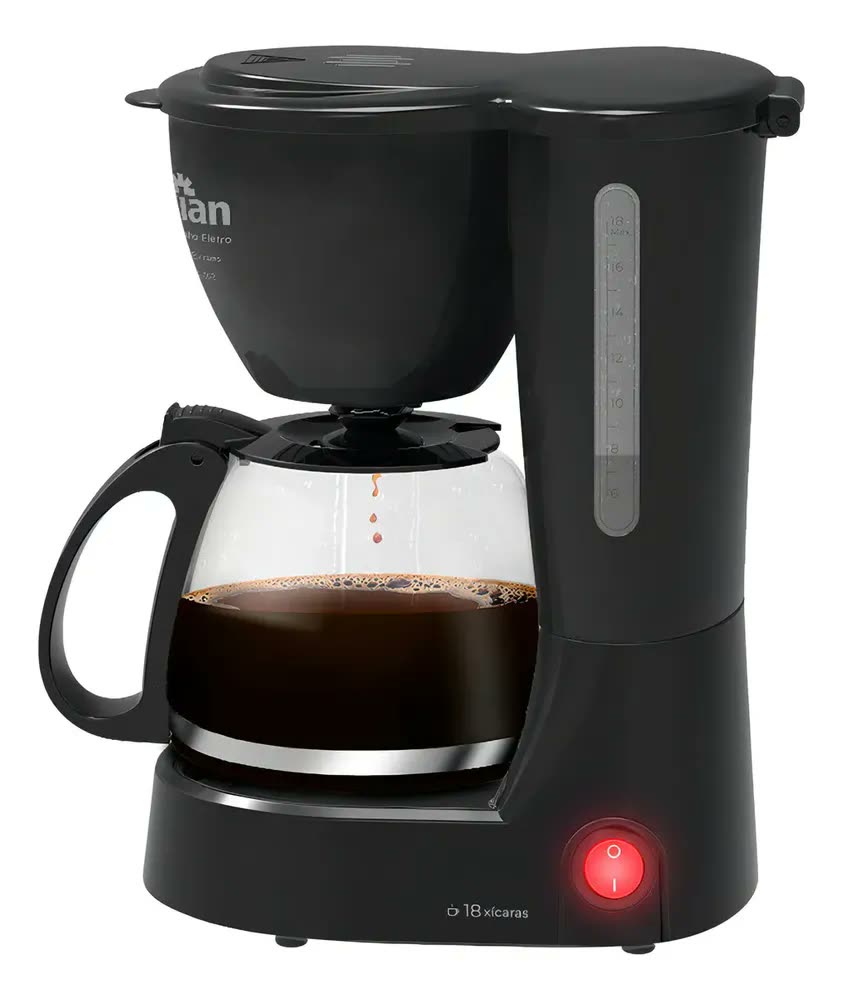 foto de Cafeteira Elétrica Cf-102 Kian 18 Xícaras 650w Cor Preto