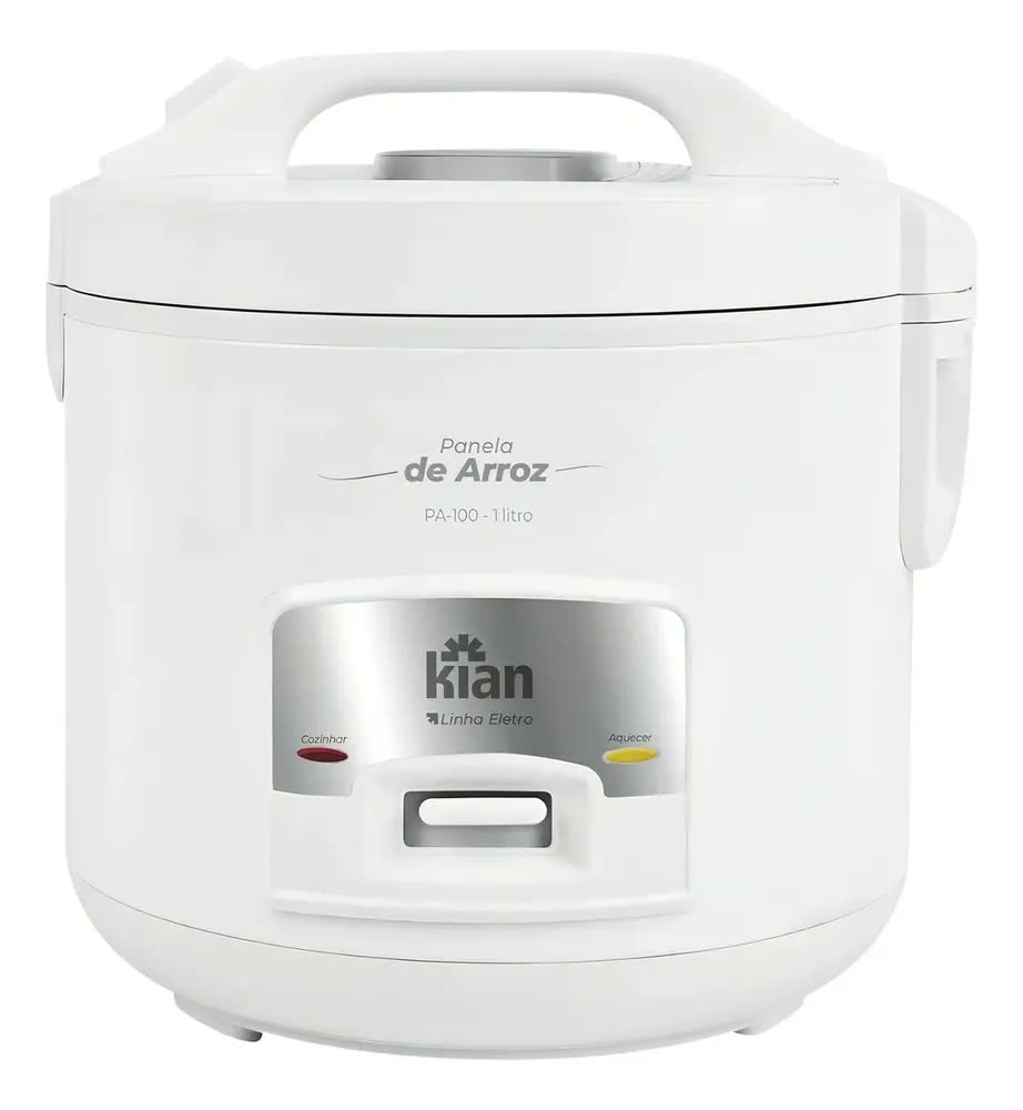 Panela De Arroz Elétrica 1l Pa-100 Kian, Branca, 127v