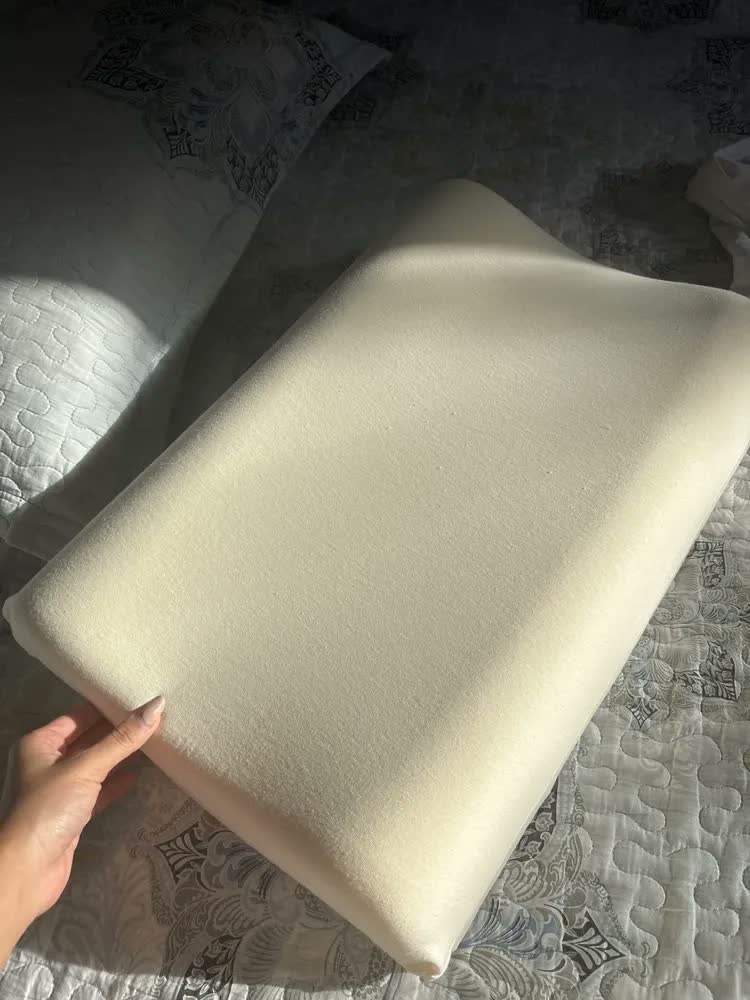 foto de Travesseiro Nasa X Cervical Duoflex Altura 11,5x7,5x9,5cm Para Fronha 45x65cm Antiácaro Capa Malha 100% algodão