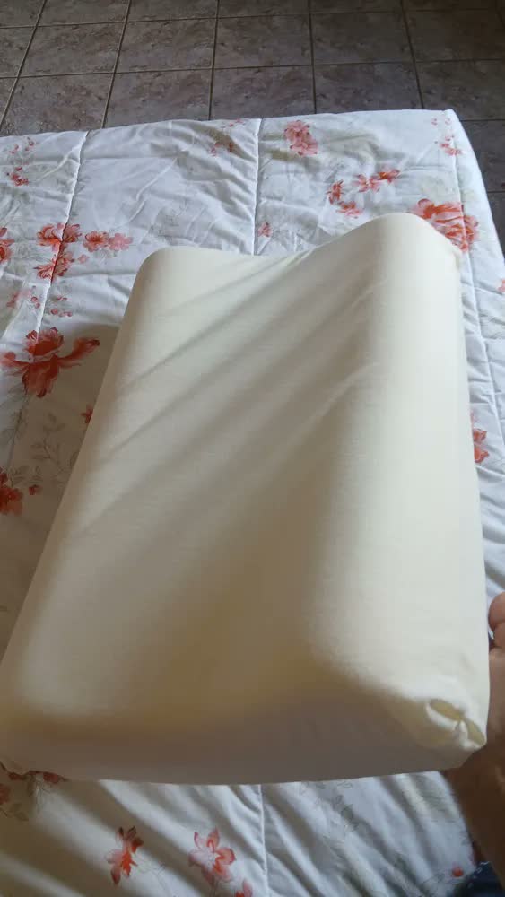 foto de Travesseiro Nasa X Cervical Duoflex Altura 11,5x7,5x9,5cm Para Fronha 45x65cm Antiácaro Capa Malha 100% algodão