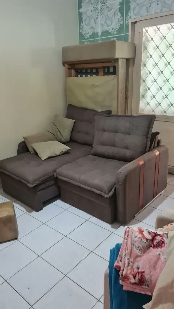 foto de Sofá Sem Caixa Retrátil 1,80m Soft Petit Boucle Cama Inbox