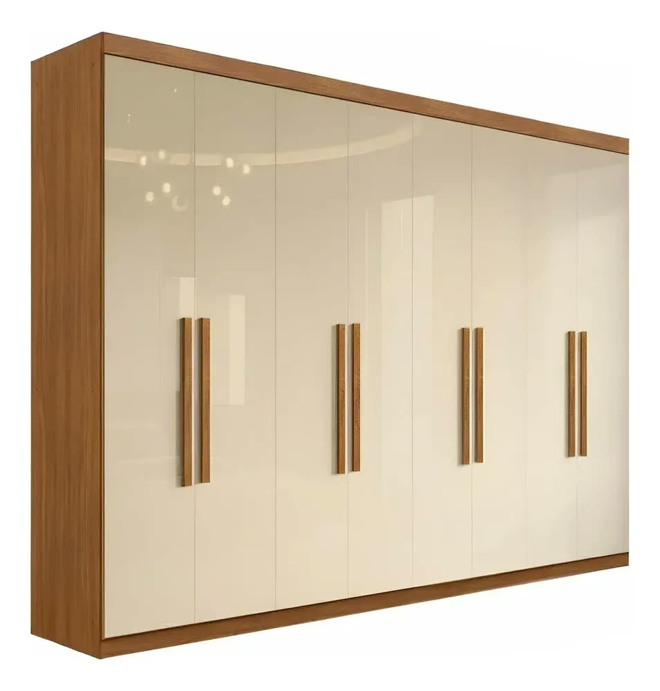 Guarda-Roupa Paris 8 Portas 200x237x47cm Cinamomo Off White