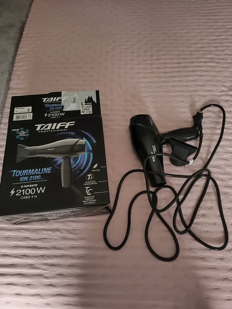 foto de Secador de Cabelo Taiff Tourmaline 2100w Profissional Cor Preto