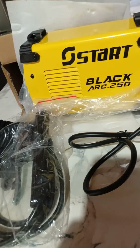 foto de Máquina De Solda Inversora 250a Mma Tig Eletrodo Cor Preto/Amarelo Black Arc 250 Start