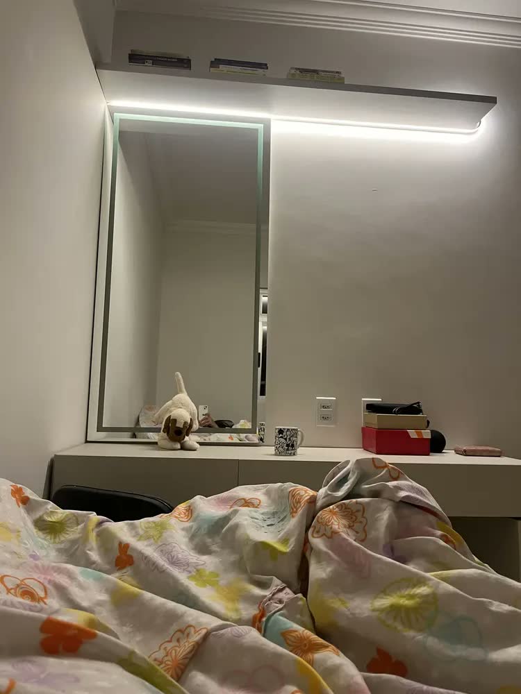 foto de Espelho Led Camarim Maquiagem Banheiro Touch 140 Cm X 70 Cm Moldura Sem Moldura