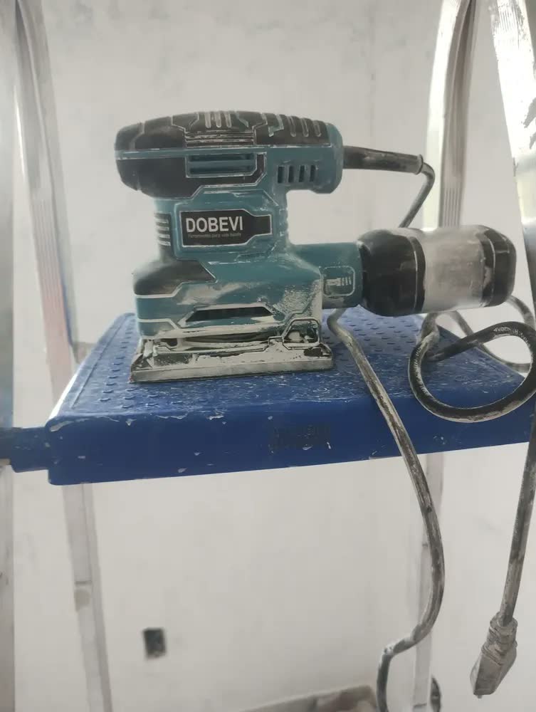 foto de Lixadeira Profissional Orbital Dobevi 450w Azul Com De Lixa