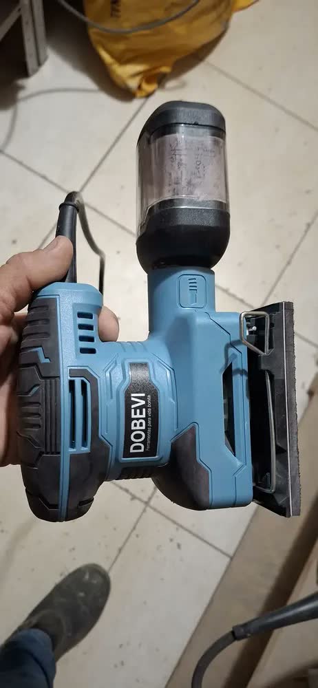 foto de Lixadeira Profissional Orbital Dobevi 450w Azul Com De Lixa