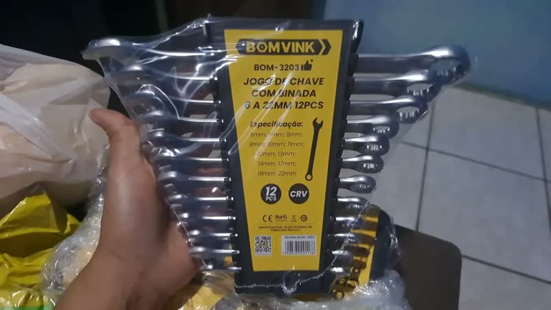 foto de Jogo De Chave Soquete Catraca Combinada Fenda Philips Kit Ferramentas Completo 58 Peças Aço Crv Cietec