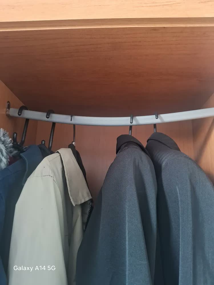 foto de Guarda-roupa Casal Easy Slim 8 Portas C/ Espelho Amendoa/off