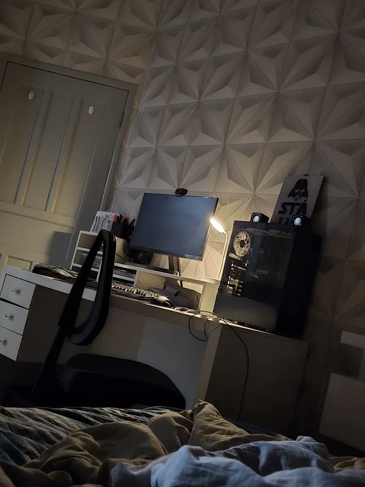 foto de Luminária de Mesa LED Flexível Touch para Leitura e Estudo, Branco