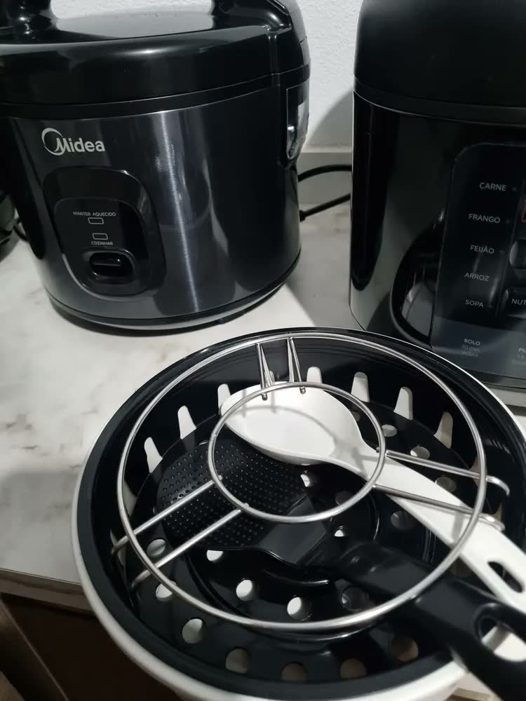 foto de Panela De Arroz Elétrica 3l Preta Midea Cor Preto