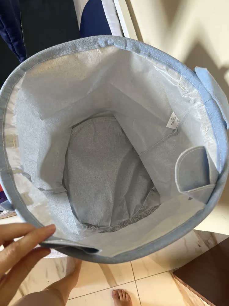 foto de Cesto Organizador Infantil Brinquedo Roupa Impermeável Alça