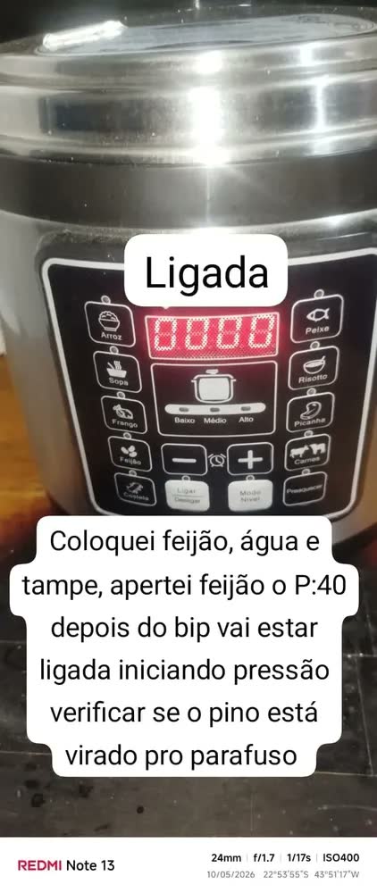 foto de Panela de Pressão Elétrica 1100W Eletrozon Elt-808 de 6 Litros com Revestimento Antiaderente e Desligamento Automático